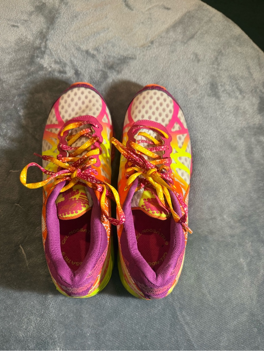Asics Women’s Sneakers in Pink, Yellow & White - Picture 5 of 8